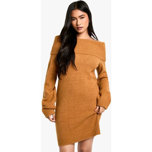 Robe Pull Côtelée À Col Bateau - S - boohoo - Modalova