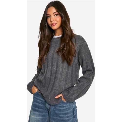 Pull Oversize Côtelé - L - boohoo - Modalova