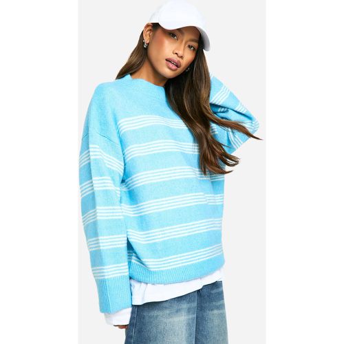 Pull Oversize À Rayures Fines - M - boohoo - Modalova