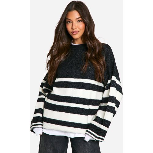 Pull Oversize À Rayures Mixtes - S - boohoo - Modalova