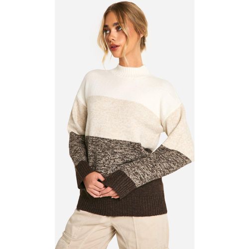 Pull Long À Rayures En Maille Douce - S - boohoo - Modalova