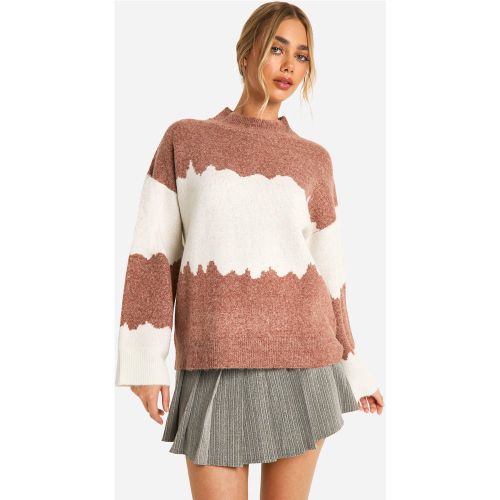 Pull Oversize Color Block À Rayures - S - boohoo - Modalova