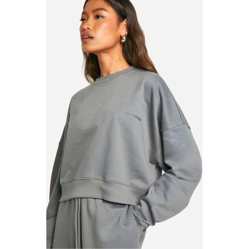 Sweat Court Oversize À Broderie Dsgn Studio - M - boohoo - Modalova