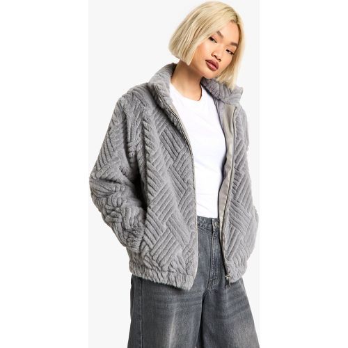 Veste Oversize En Fausse Fourrure - 42 - boohoo - Modalova