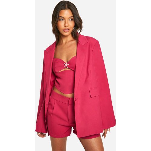 Blazer Cintré Oversize - 34 - boohoo - Modalova