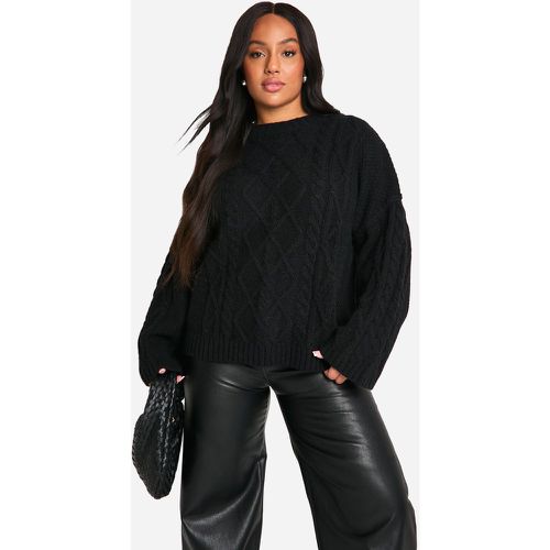 Grande Taille - Pull En Maille Torsadée À Coutures Apparentes - 44-46 - boohoo - Modalova