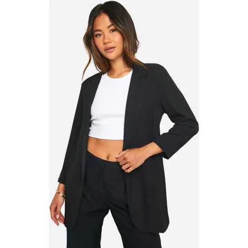 Blazer Basique À Ourlet Retroussé - 40 - boohoo - Modalova