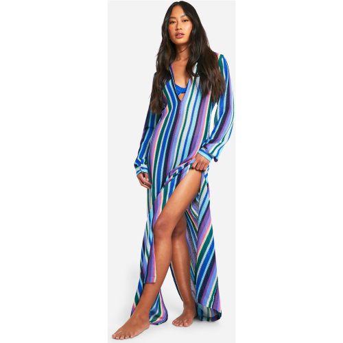 Robe Longue De Plage À Rayures - S - boohoo - Modalova