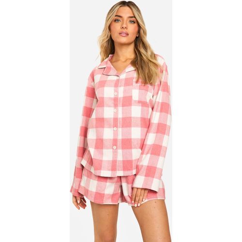 Ensemble De Pyjama Oversize À Carreaux - 34 - boohoo - Modalova