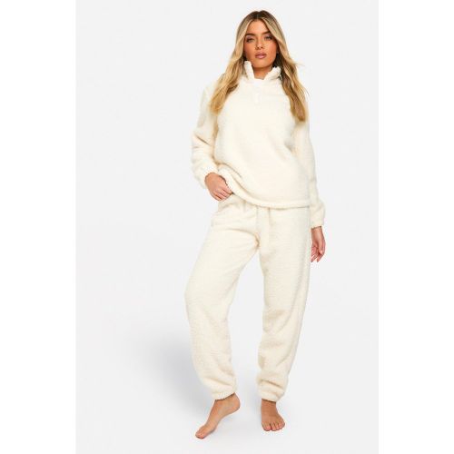 Ensemble En Polaire Avec Sweat Zippé Et Jogging - 34 - boohoo - Modalova