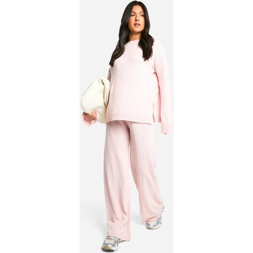 Maternité - Ensemble De Grossesse Avec Pull Et Pantalon Flare - S - boohoo - Modalova