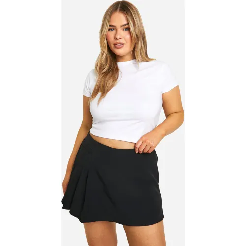 Grande Taille - Jupe-Short Plissée - 48 - boohoo - Modalova