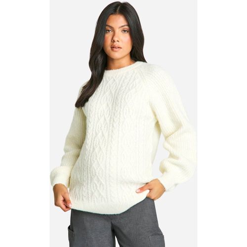 Maternité - Pull De Grossesse Oversize À Col Ras Du Cou - 36 - boohoo - Modalova