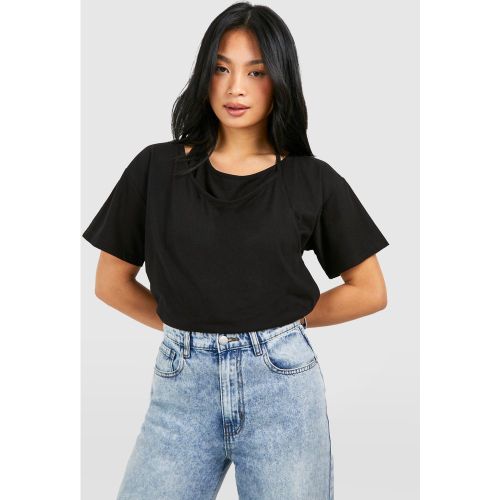 Petite" - T-Shirt Épais En Coton - 34 - boohoo - Modalova