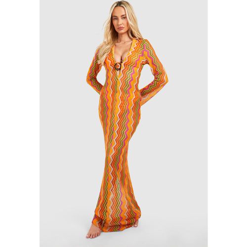 Tall" - Robe Longue De Plage En Crochet - 44 - boohoo - Modalova