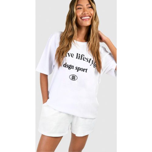 T-Shirt Oversize Imprimé - L - boohoo - Modalova