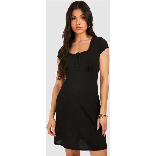 Maternité - Robe De Grossesse À Volants Côtelées - 38 - boohoo - Modalova
