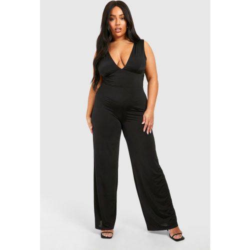 Grande Taille - Combinaison Large À Décolleté Plongeant - 56 - boohoo - Modalova