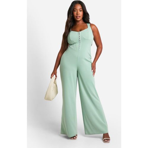 Grande Taille - Combinaison Large À Bretelles - 56 - boohoo - Modalova