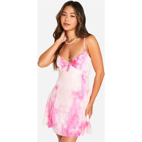 Robe Patineuse Nouée À L'Avant - 38 - boohoo - Modalova