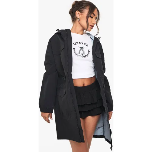 Imperméable Long Cintré - 36 - boohoo - Modalova