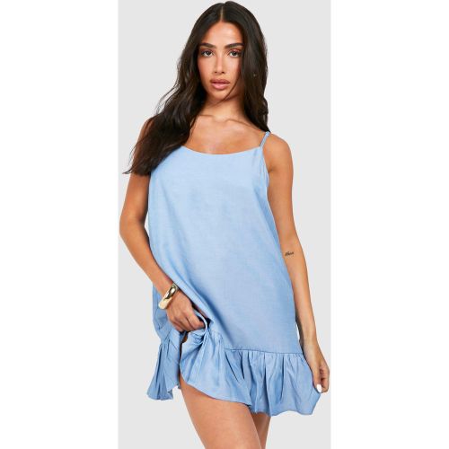 Petite" - Robe Trapèze À Volants Et Bretelles - 36 - boohoo - Modalova
