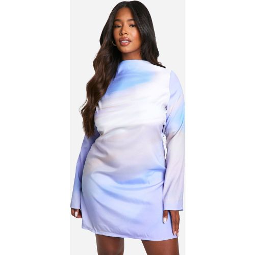 Grande Taille - Robe Courte Satinée Premium À Col Bénitier - 56 - boohoo - Modalova