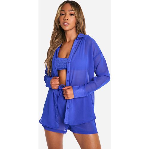 Chemise De Plage Boutonnée - M - boohoo - Modalova