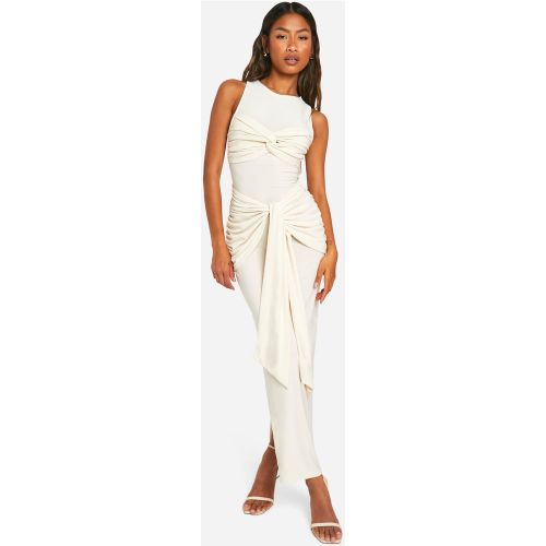 Robe Longue Froncée À Dos Nageur - 42 - boohoo - Modalova