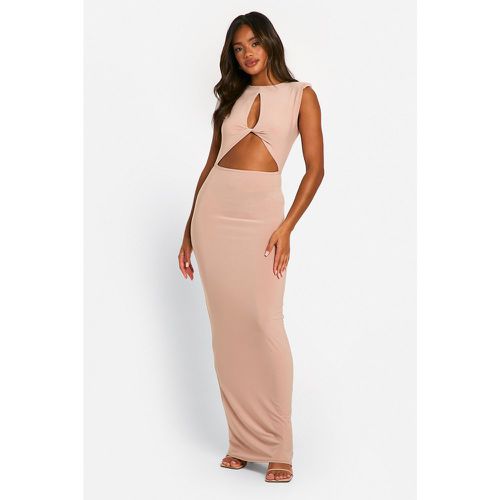 Robe Longue Froncée À Découpe - 40 - boohoo - Modalova