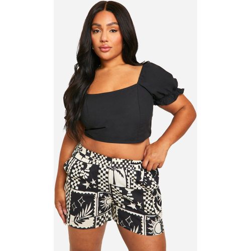 Grande Taille - Short Imprimé - 44 - boohoo - Modalova