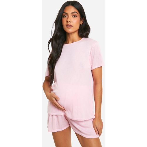 Maternité - Ensemble De Pyjama À Manches Courtes Et Coutures Apparentes - 36 - boohoo - Modalova