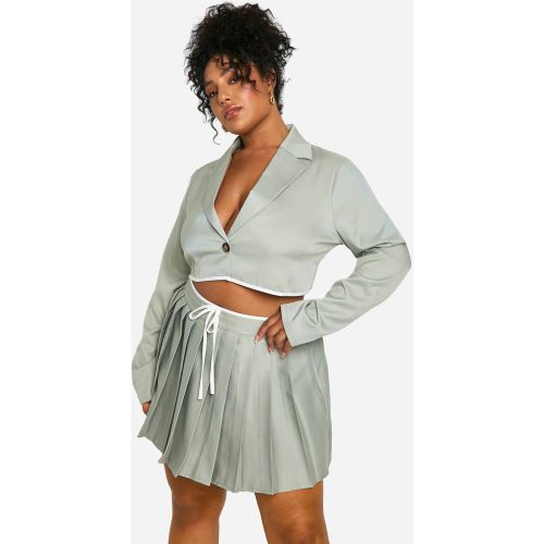 Grande Taille - Blazer Oversize Court - 44 - boohoo - Modalova