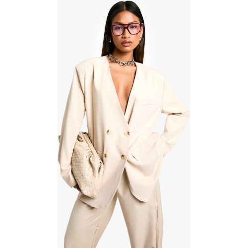 Blazer Sans Col À Fente - 34 - boohoo - Modalova