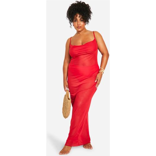 Grande Taille - Robe De Plage Longue À Col Bénitier - 44 - boohoo - Modalova