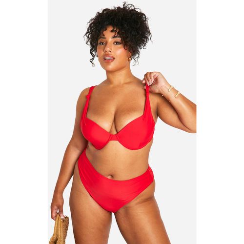 Grande Taille - Bikini Taille Haute À Armatures - 44 - boohoo - Modalova