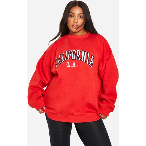 Grande Taille - Sweat Oversize À Écusson California - 44 - boohoo - Modalova