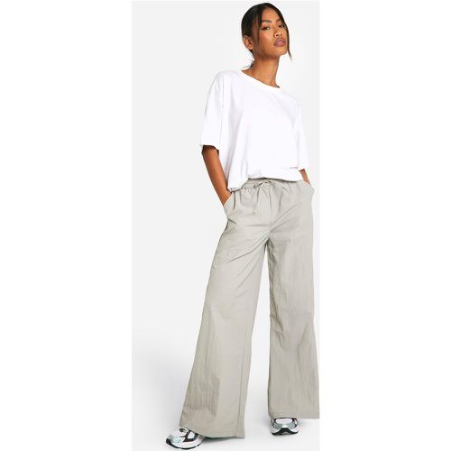 Pantalon Cargo En Nylon À Cordon De Serrage - 42 - boohoo - Modalova