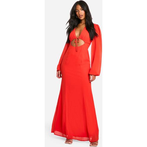 Tall" - Robe Longue En Mousseline De Soie À Manches Larges - 34 - boohoo - Modalova