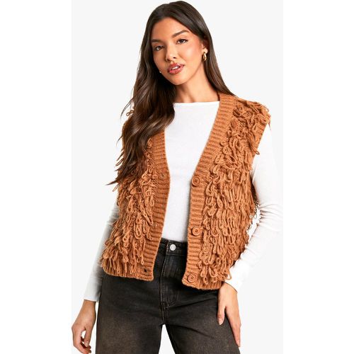 Gilet En Maille Épaisse Sans Manches - S - boohoo - Modalova