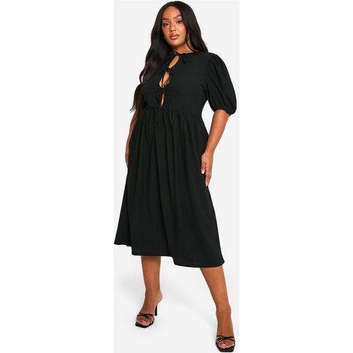 Grande Taille - Robe Mi-Longue À Manches Bouffantes - 46 - boohoo - Modalova