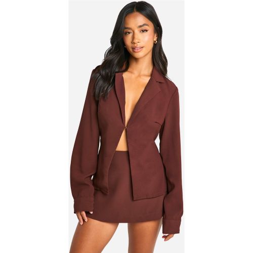 Petite" - Blouse Habillée En Tissu Crêpe - 34 - boohoo - Modalova