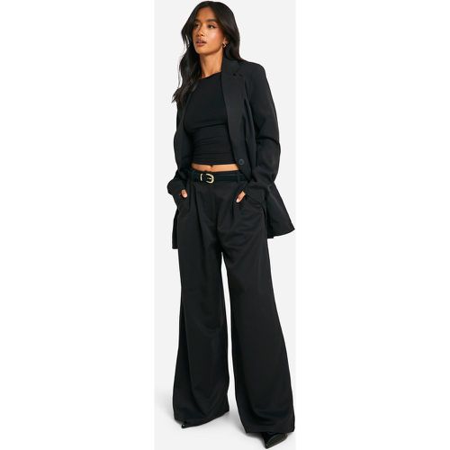 Petite" - Pantalon Large À Détails Pincés - 36 - boohoo - Modalova