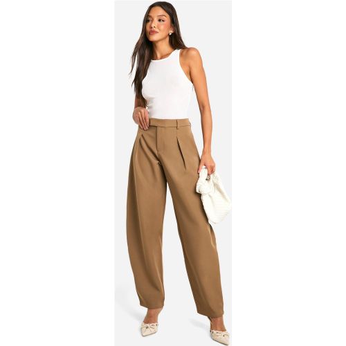 Pantalon De Costume Plissé Taille Haute - 34 - boohoo - Modalova