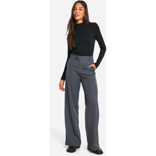 Pantalon Droit Habillé Taille Haute - 36 - boohoo - Modalova