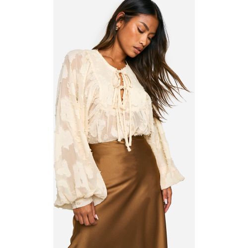 Blouse Bouffante Fleurie - 34 - boohoo - Modalova