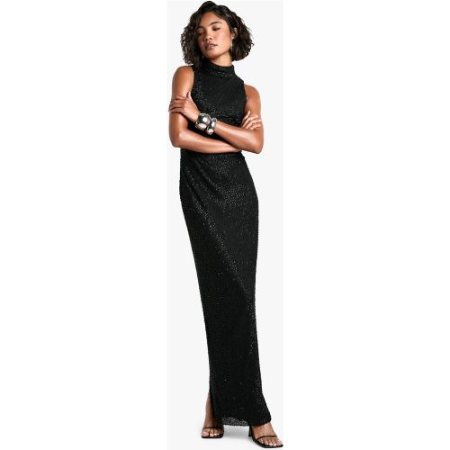 Tall" - Robe Longue Pailletée À Dos Nageur - 36 - boohoo - Modalova