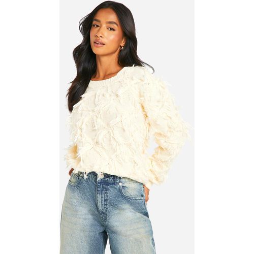 Petite" - Pull Court En Maille - L - boohoo - Modalova