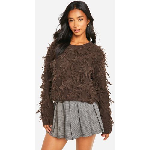 Petite" - Pull Court En Maille - S - boohoo - Modalova