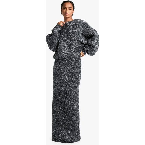 Petite" - Ensemble Avec Pull En Maille Et Jupe Longue - S - boohoo - Modalova